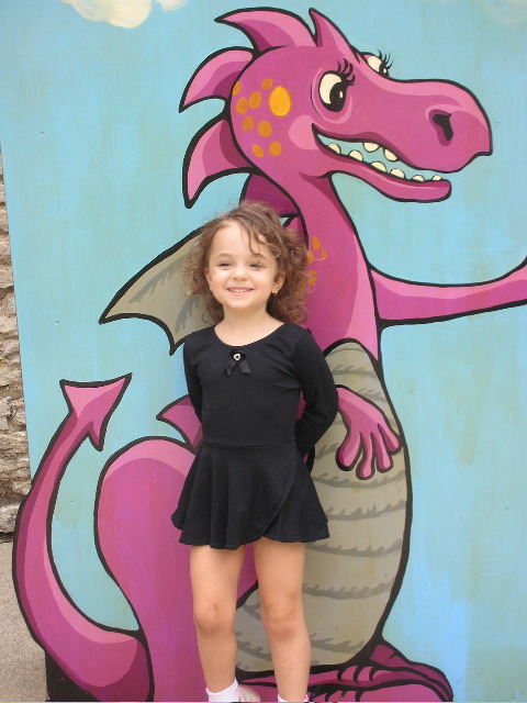 I'm almost as tall as the dragon!