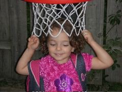 Basketball net hat.