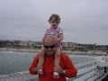 at Crystal Pier with Daddy.