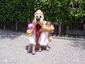 Hugging Pluto with Lishai.
