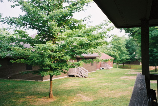 A view of some other cabins from our porch.