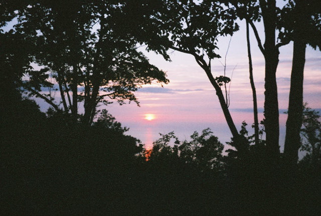 Sunset over Little Traverse Bay.